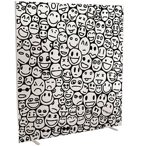 Image PAPERFLOW Trennwand easyScreen Business 62287 bunt 160,0 x 173,4 cm