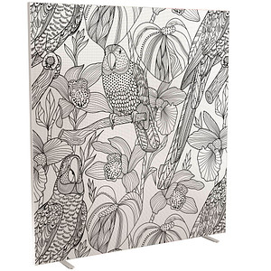Image PAPERFLOW Trennwand easyScreen Tropical 62463 bunt 160,0 x 173,4 cm