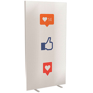 Image PAPERFLOW Trennwand easyScreen Business, 62273 bunt 94,0 x 173,4 cm