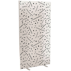 Image PAPERFLOW Trennwand easyScreen Black & White 60421 bunt 94,0 x 173,4 cm