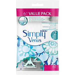 Image Gillette Simply Venus 2 Einwegrasierer 6 St.