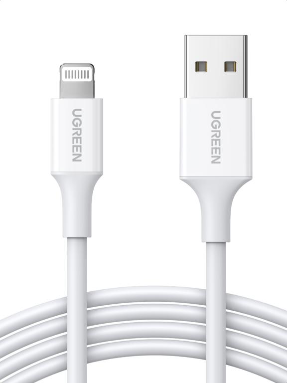 Image UGREEN Lightning zu USB-A Kabel, Weiß