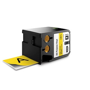 Image DYMO Schriftband XTL 1868775, 54 mm schwarz auf gelb