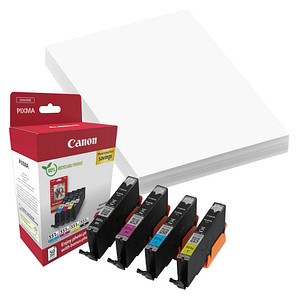 Image Canon CLI-551 XL C/M/Y/BK  schwarz, cyan, magenta, gelb Druckerpatronen + Fotopapier