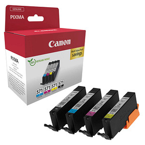 Image Canon CLI-571 BK/C/M/Y  schwarz, cyan, magenta, gelb Druckerpatronen, 4er-Set