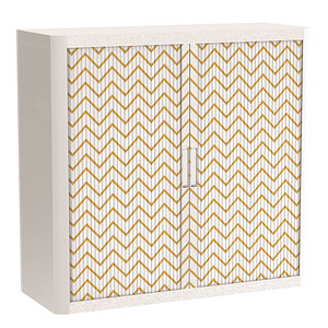 Image PAPERFLOW easyOffice Classic Chic Rollladenschrank 60052 1 Fachboden 110,0 x 41,5 x 104,0 cm