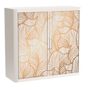 Image PAPERFLOW easyOffice Classic Chic Rollladenschrank 61424 1 Fachboden 110,0 x 41,5 x 104,0 cm