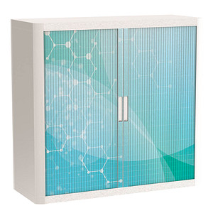 Image PAPERFLOW easyOffice Business Rollladenschrank 62192 2 Fachböden 110,0 x 41,5 x 104,0 cm