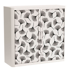 Image PAPERFLOW easyOffice Black&White Rollladenschrank 62432 1 Fachboden 110,0 x 41,5 x 104,0 cm