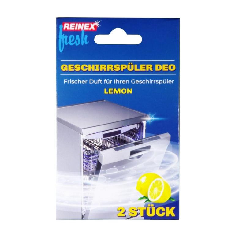 Image REINEX fresh Geschirrspüler-Frischeduft, Zitrone | 2 Stück/Pack 