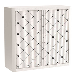 Image PAPERFLOW easyOffice Business Rollladenschrank 60324 2 Fachböden 110,0 x 41,5 x 104,0 cm