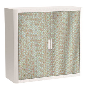 Image PAPERFLOW easyOffice Vintage Rollladenschrank 60788 2 Fachböden 110,0 x 41,5 x 104,0 cm