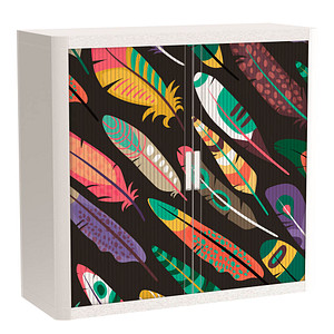 Image PAPERFLOW easyOffice Colour Rollladenschrank 60132 2 Fachböden 110,0 x 41,5 x 104,0 cm