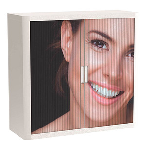 Image PAPERFLOW easyOffice Business Rollladenschrank 62182 2 Fachböden 110,0 x 41,5 x 104,0 cm