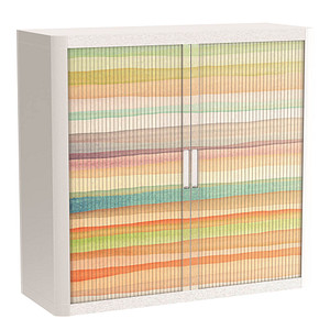 Image PAPERFLOW easyOffice Colour Rollladenschrank 61636 2 Fachböden 110,0 x 41,5 x 104,0 cm
