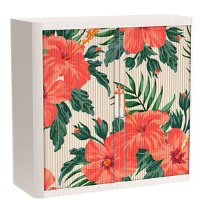 Image PAPERFLOW easyOffice Garden Factory Rollladenschrank 60180 2 Fachböden 110,0 x 41,5 x 104,0 cm