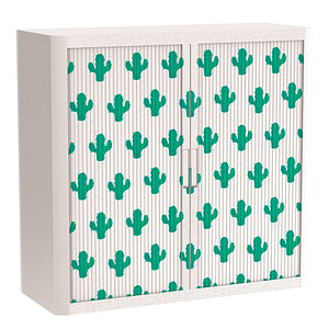 Image PAPERFLOW easyOffice Tropical Rollladenschrank 60756 2 Fachböden 110,0 x 41,5 x 104,0 cm