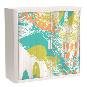 Image PAPERFLOW easyOffice Colour Rollladenschrank 61070 2 Fachböden 110,0 x 41,5 x 104,0 cm