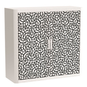 Image PAPERFLOW easyOffice Black&White Rollladenschrank 62304 1 Fachboden 110,0 x 41,5 x 104,0 cm