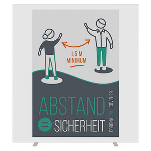 Image PAPERFLOW Trennwand easyScreen Abstand-Sicherheit weiß 160,0 x 174,0 cm