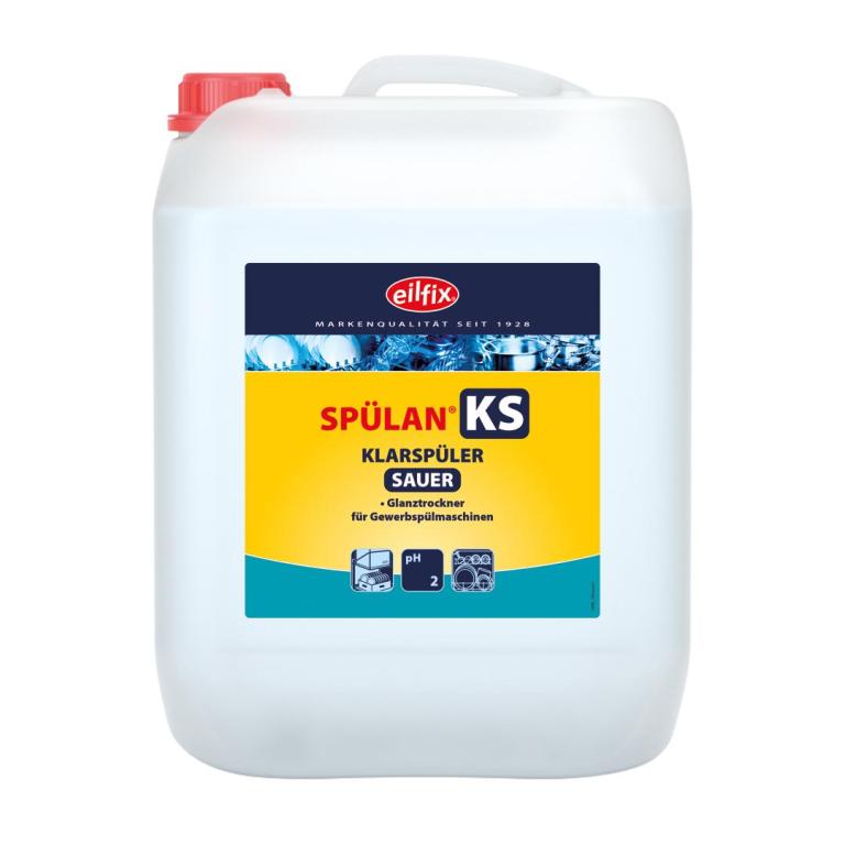 Image Eilfix® Spülan KS Klarspüler sauer | 10 Liter saurer Klarspüler für alle Gewerbespülmaschinen