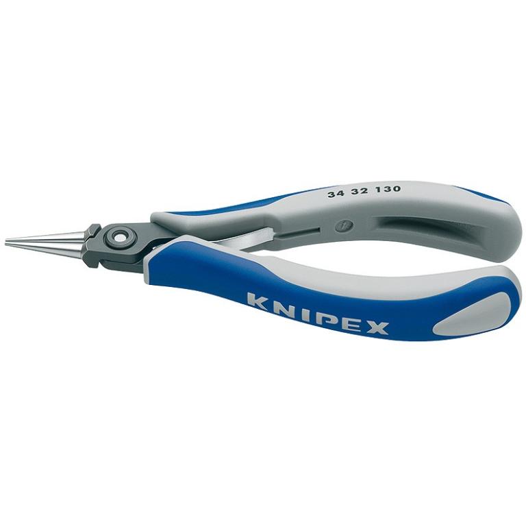 Image KNIPEX Elektronik- u. Feinmechanik Rundzange Gerade 135 mm 34 32 130 (34 32 130)