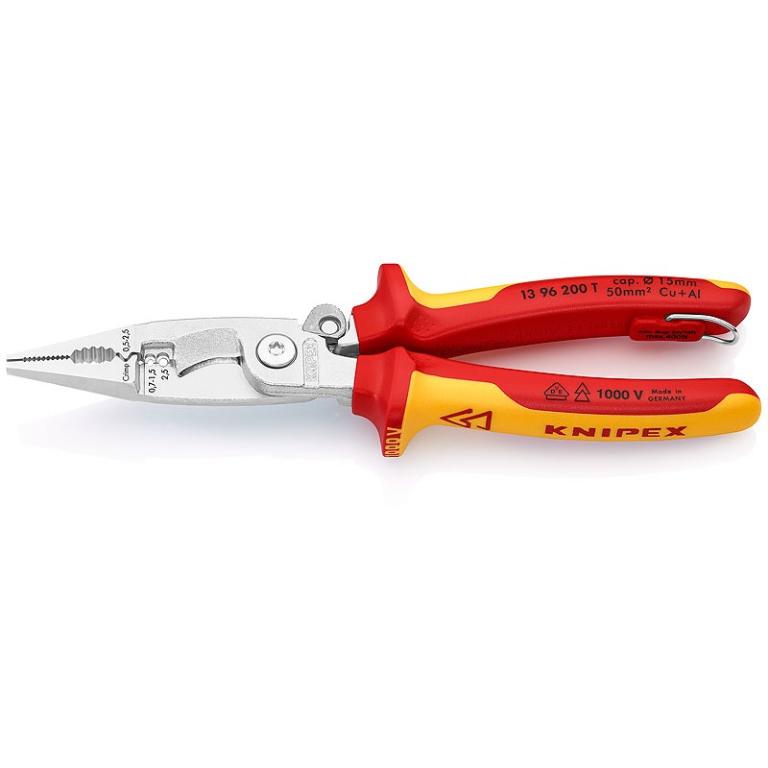 Image KNIPEX 13 96 200 T Multifunktionszange Geeignet für Aderendhülsen