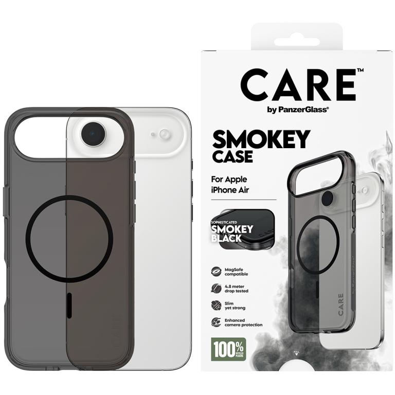 Image PANZERGLASS CARE Flagship Case Urban Explorer Smokey w. Black MagSafe iPhone 17