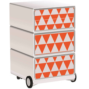 Image PAPERFLOW easyOffice Colour Rollcontainer weiß, bunt 4 Auszüge 39,0 x 43,6 x 64,2 cm