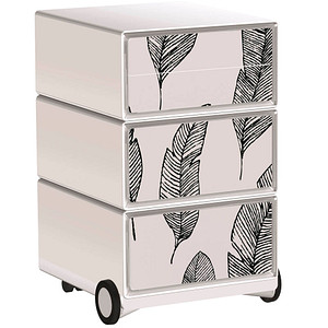 Image PAPERFLOW easyOffice Business Rollcontainer weiß, bunt 4 Auszüge 39,0 x 43,6 x 64,2 cm