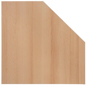 Image MÖBELPARTNER Verbindungsplatte buche, fünfeckig 65,0 x 65,0 x 2,2 cm