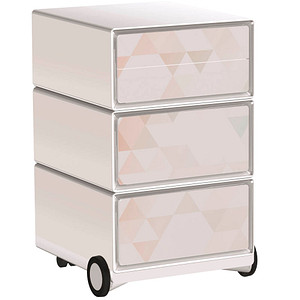 Image PAPERFLOW easyOffice Colour Rollcontainer weiß, bunt 4 Auszüge 39,0 x 43,6 x 64,2 cm