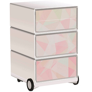 Image PAPERFLOW easyOffice Colour Rollcontainer weiß, bunt 4 Auszüge 39,0 x 43,6 x 64,2 cm