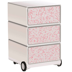 Image PAPERFLOW easyOffice Garden Factory Rollcontainer weiß, bunt 4 Auszüge 39,0 x 43,6 x 64,2 cm