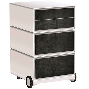 Image PAPERFLOW easyOffice Industrial Rollcontainer weiß, bunt 4 Auszüge 39,0 x 43,6 x 64,2 cm