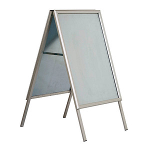 Image update displays Kundenstopper silber DIN A0 2 Fächer