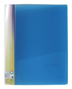 Image EXXO by HFP Ringbuch / Ringmappe / Ringordner, A4, aus PP, mit Stegtasche und Innentasche, mit 2er D-Ring-Mechanik, Farbe: transparent blau – 1 Stück