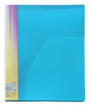 Image EXXO by HFP Ringbuch / Ringmappe / Ringordner, A4, aus PP, mit Stegtasche und Innentasche, mit 2er D-Ring-Mechanik, Farbe: transparent türkis– 1 Stück