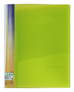 Image EXXO by HFP Ringbuch / Ringmappe / Ringordner, A4, aus PP, mit Stegtasche und Innentasche, mit 2er D-Ring-Mechanik, Farbe: transparent limone– 1 Stück