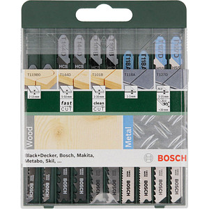 Image BOSCH Mixed Wood and Metal Stichsägeblätter-Set 10-teilig