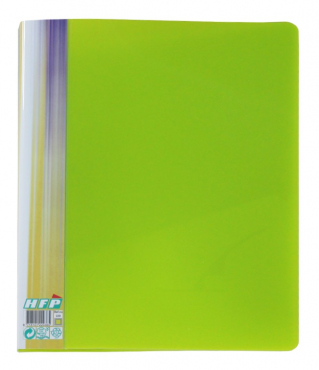 Image EXXO by HFP Ringbuch / Ringmappe / Ringordner, A4, aus PP, mit Stegtasche und Innentasche, mit 4er D-Ring-Mechanik, Farbe: transparent limone– 1 Stück