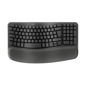 Image Logitech WAVE KEYS ergonomische Tastatur kabellos schwarz
