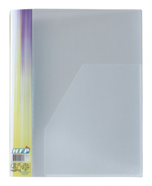 Image EXXO by HFP Ringbuch / Ringmappe / Ringordner, A4, aus PP, mit Stegtasche und Innentasche, mit 4er D-Ring-Mechanik, Farbe: transparent– 1 Stück