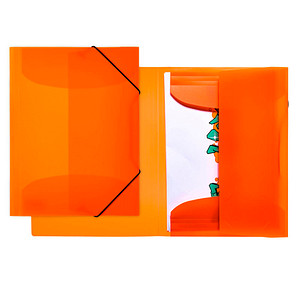 Image HERMA Eckspannermappe, aus PP, DIN A4, neon-orange