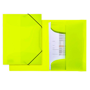 Image HERMA Eckspannermappe, aus PP, DIN A4, neon-gelb