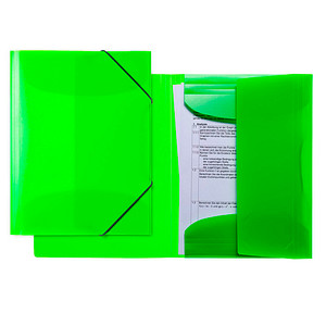 Image HERMA Eckspannermappe, aus PP, DIN A4, neon-grün