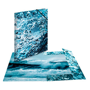Image HERMA Eckspannermappe "Nature", DIN A4, Karton, Water