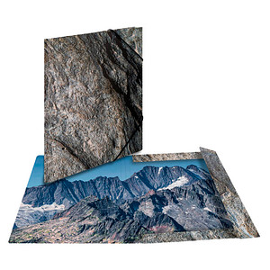 Image HERMA Eckspannermappe "Nature", DIN A3, Karton, Stone