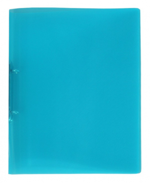 Image EXXO by HFP Ringbuch / Ringmappe / Ringordner, A4, aus PP, mit 2er Rundringmechanik und selbstklebenden Rückenschild, Farbe: transparent türkis– 1 Stück