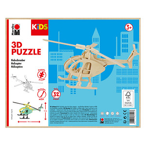 Image Marabu KiDS 3D Puzzle "Hubschrauber", 32 Teile